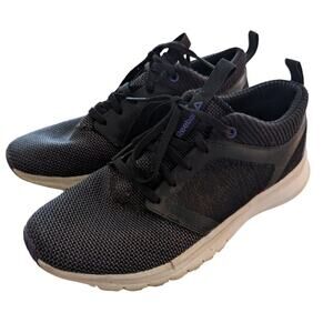 Reebok Womens Sz 7 Print Athlux Shatr Black Purple Running Shoes